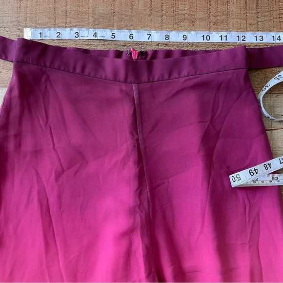 Amanda Uprichard Ariya Wide Leg Sunset Ombre Palazzo Pants with Tie XS - Picture 8 of 9